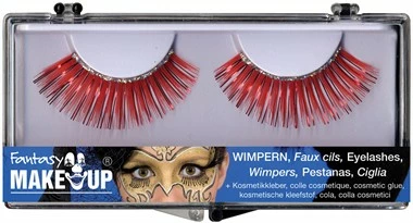 Wimpern Rot Mit Brillies 3 Wimpern Rot Mit Brillies