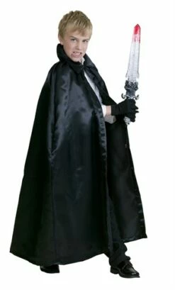 Umhang Schwarz (Satin)