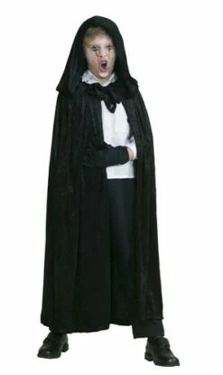 Umhang Schwarz Mit Kapuze