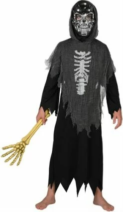 Kleid Skelett Mit Kapuze -KARNEVALSWIERTS Verkäufe ka1259 1