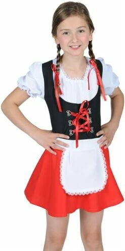 Rotbäckchen (Kleid,Schürze,Umhang Mit Kapuze) -KARNEVALSWIERTS Verkäufe ka1290 1