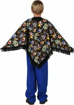 Poncho Day Of The Dead -KARNEVALSWIERTS Verkäufe ka1390 2