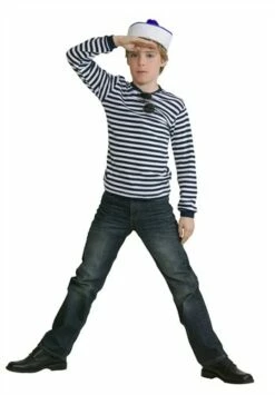 Ringelpulli Blau/weiß