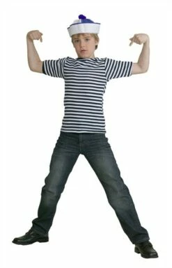 Ringelshirt Blau/weiß