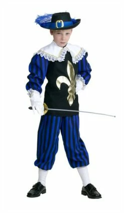 Musketier Blau/schwarz 2-tlg