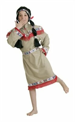 Indianerin Comanche (Kleid/Gürtel)
