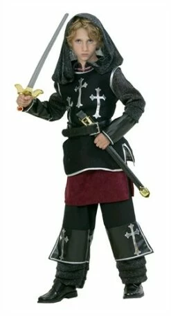 Ritter Luxus 3-tlg(kutte,überwurf Mit Kapuze,hose)