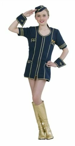 Stewardess (2-tlg) Kleid,Haube