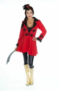 Piraten Jacke Rot