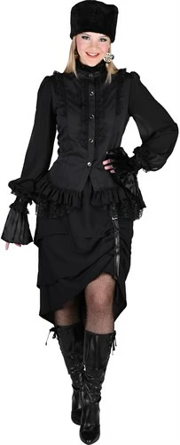 Bluse Schwarz De Luxe