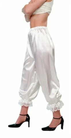 3/4-Hose Weiß (Satin)