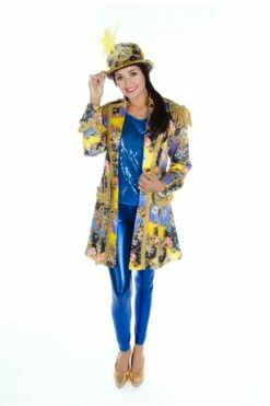 Jacke Blume Lila-gold