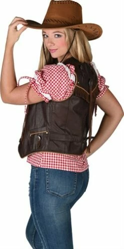 Weste Cowgirl Braun -KARNEVALSWIERTS Verkäufe ka2270 2