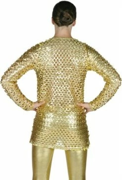 Disco-Bluse Gold Stretch -KARNEVALSWIERTS Verkäufe ka2316 1