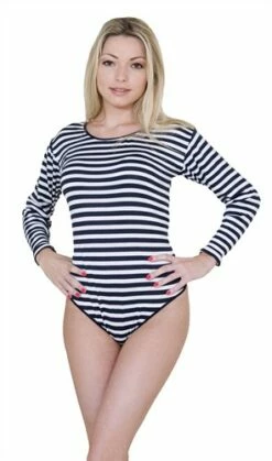 Body Streifen Blau/Weiss