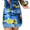 Hawaii Kleid Blau -KARNEVALSWIERTS Verkäufe ka2353