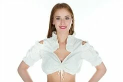 Dirndlbluse Ecru Baumwolle -KARNEVALSWIERTS Verkäufe ka2459 1