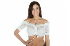 Dirndlbluse Weiss (Spitze)