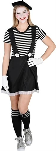 Ringelkleid Schwarz/weiß