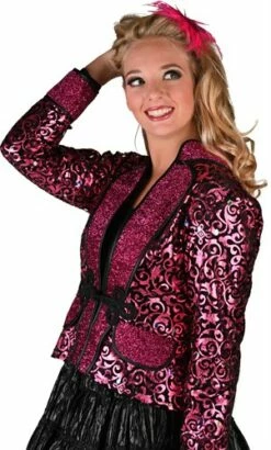 Jacke Glamour Pink -KARNEVALSWIERTS Verkäufe ka2559 3