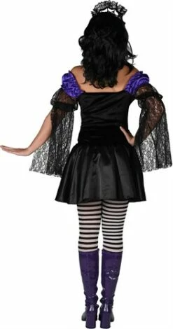 Kleid Skelett Lila/schwarz -KARNEVALSWIERTS Verkäufe ka2564 1