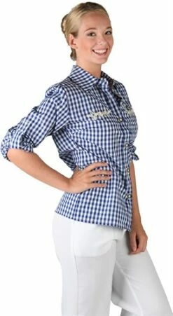 Trachtenbluse Blau/weiß -KARNEVALSWIERTS Verkäufe ka2660 1