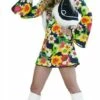 Hippie-Girl Flower Power 3-tlg -KARNEVALSWIERTS Verkäufe ka2958
