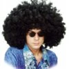Perücke Schwarz Big Afro