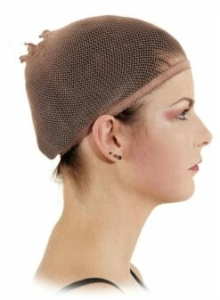 Perückenkappe Braun