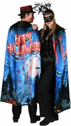 Umhang Happy Halloween Universalgr. -KARNEVALSWIERTS Verkäufe ka60030 1