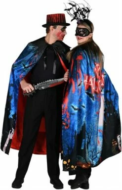 Umhang Happy Halloween Universalgr. -KARNEVALSWIERTS Verkäufe ka60030 1