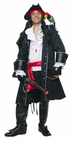 Piratenmantel Schwarz