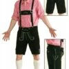 Lederhose Kurz Schwarz Oktoberfest (echtes Leder Mit Bestickung) -KARNEVALSWIERTS Verkäufe ka6169