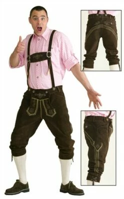 Lederhose Oktoberfest Dunkel Braun Echtes Leder Mit Bestickung 6 Lederhose Oktoberfest Dunkel Braun Echtes Leder Mit Bestickung -KARNEVALSWIERTS Verkäufe ka6238 1
