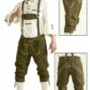 Lederhose Olive Grün Oktoberfest (echtes Leder Mit Bestickung) -KARNEVALSWIERTS Verkäufe ka6239