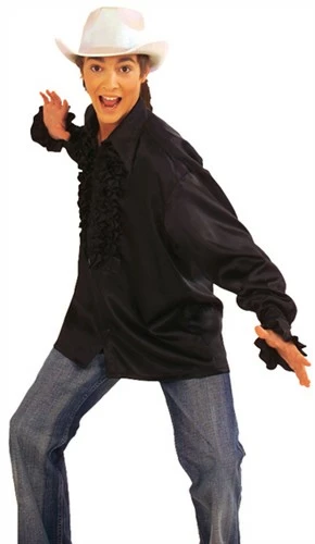 Rüschenbluse Schwarz 3 Rüschenbluse Schwarz