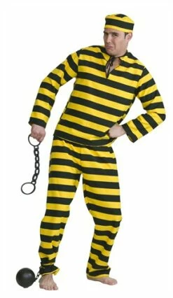 Western-Sträfling (Hose/Bluse/Mütze)