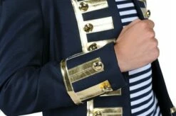 Jacke Garde Dunkel Blau/gold -KARNEVALSWIERTS Verkäufe ka7090 2