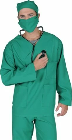 OP-Kostüm (Bluse,Hose,Kappe,Mundkappe) -KARNEVALSWIERTS Verkäufe ka7179 2